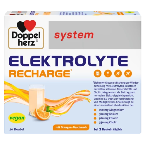 Abbildung der Produktverpackung Doppelherz system ELEKTROLYTE RECHARGE Frontansicht